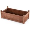 GIVIMO 46 x 24 x 16 Inch Rectangular Planter Box with Drainage Holes for Backyard Garden Lawn