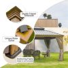 Outdoor Hardtop Gazebo with Curtains & Netting - Image 10