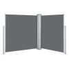 Retractable Side Awning Anthracite 55.1"x236.2"