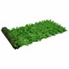 vidaXL Balcony Screen with Green Leaves 118.1"x29.5" - Image 3