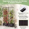 GIVIMO 67 Inches Raised Garden Bed with Planter Box and Trellis - Image 3