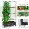 GIVIMO 67 Inches Raised Garden Bed with Planter Box and Trellis - Image 2
