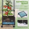 GIVIMO 67 Inches Raised Garden Bed with Planter Box and Trellis - Image 5