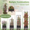 GIVIMO 67 Inches Raised Garden Bed with Planter Box and Trellis - Image 10