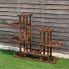 GIVIMO 6 Tier Wooden Shelf Storage Plant Rack Stand - Image 3