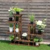 GIVIMO 6 Tier Wooden Shelf Storage Plant Rack Stand - Image 6