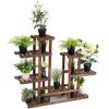 GIVIMO 6 Tier Wooden Shelf Storage Plant Rack Stand - Image 8