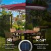 Streamdale Furniture 9ft Solar LED Patio Umbrella with Tilt & Crank - Image 3