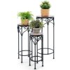 SUGIFT Decorative Flower Display Holder with Ceramic Top for Patio - Image 3