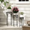 SUGIFT Decorative Flower Display Holder with Ceramic Top for Patio - Image 4