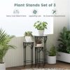 SUGIFT Decorative Flower Display Holder with Ceramic Top for Patio - Image 6