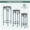 SUGIFT Decorative Flower Display Holder with Ceramic Top for Patio - Image 10