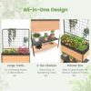 SUGIFT Raised Garden Bed with Trellis 2 - Image 6