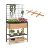 SUGIFT Raised Garden Bed with Trellis 2