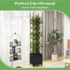 SUGIFT Raised Garden Bed with Obelisk Trellis and 3 Heights & Detachable PE - Image 3