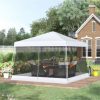 Streamdale Furniture Adjustable Slant Leg Pop Up Canopy Tent with Netting and Carry Bag - Image 9