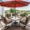 SKONYON 51LBS 20.5Inch Outdoor Umbrella Base with Wheels and Handles - Image 2
