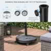 SKONYON 51LBS 20.5Inch Outdoor Umbrella Base with Wheels and Handles - Image 4