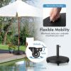 SKONYON 51LBS 20.5Inch Outdoor Umbrella Base with Wheels and Handles - Image 6