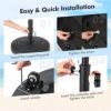 SKONYON 51LBS 20.5Inch Outdoor Umbrella Base with Wheels and Handles - Image 10