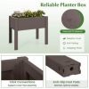 Costway Raised Garden Bed with Water Level Indicator Drainage Hole for Vegetables Outdoor - Image 2