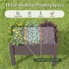 Costway Raised Garden Bed with Water Level Indicator Drainage Hole for Vegetables Outdoor - Image 8