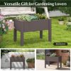 Costway Raised Garden Bed with Water Level Indicator Drainage Hole for Vegetables Outdoor - Image 9