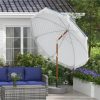 Streamdale Furniture 7' Patio Umbrella with Tilt, Vent, Ruffles, and Blue Stripe - Image 7