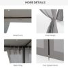Streamdale Furniture 9.6' x 11.6' Patio Gazebo with Netting and Steel Frame - Image 3