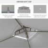Streamdale Furniture 9.6' x 11.6' Patio Gazebo with Netting and Steel Frame - Image 4