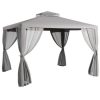 Streamdale Furniture 9.6' x 11.6' Patio Gazebo with Netting and Steel Frame