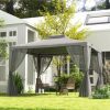 Streamdale Furniture 9.6' x 11.6' Patio Gazebo with Netting and Steel Frame - Image 7