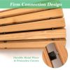 SUGIFT 7 FT Wooden Garden Pathway Roll Out Curved Fir Wood Walkway with Anti - Image 8