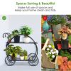 GIVIMO Heavy Duty Metal Flower Cart Plant Stand - Image 4
