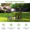 GIVIMO Heavy Duty Metal Flower Cart Plant Stand - Image 5