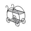 GIVIMO Heavy Duty Metal Flower Cart Plant Stand