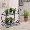 GIVIMO Heavy Duty Metal Flower Cart Plant Stand - Image 7