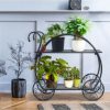 GIVIMO Heavy Duty Metal Flower Cart Plant Stand - Image 11