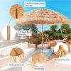 SKONYON 8 Feet Patio Thatched Tiki Umbrella Hawaiian Hula Beach Umbrella - Image 3