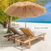 SKONYON 8 Feet Patio Thatched Tiki Umbrella Hawaiian Hula Beach Umbrella - Image 4