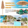 SKONYON 8 Feet Patio Thatched Tiki Umbrella Hawaiian Hula Beach Umbrella - Image 5