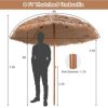 SKONYON 8 Feet Patio Thatched Tiki Umbrella Hawaiian Hula Beach Umbrella - Image 6