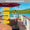 SKONYON 260 lbs Offset Patio Umbrella Base with Wheels Sand Water Filled - Image 8