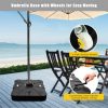 SKONYON 260 lbs Offset Patio Umbrella Base with Wheels Sand Water Filled - Image 10