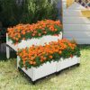 Set of 4 Elevated Flower Vegetable Herb Grow Planter Box - Image 7