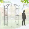 SKONYON Birdcage Shape Gazebo for Climbing Plants and Wedding Ceremony Decoration - Image 10