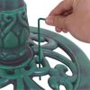 SKONYON Outdoor Garden Green Pedestal Bird Bath Feeder - Image 5