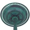 SKONYON Outdoor Garden Green Pedestal Bird Bath Feeder - Image 8