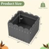 2 Pack Square Planter Box with Drainage Gaps for for Front Porch Garden Balcony - Image 2