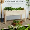Best Choice Products Best Choice Product 48x24x30in Raised Garden Bed, Elevated Wooden Planter for Yard w/ Foot Caps, Liner - Image 2